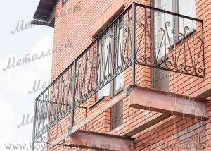 Кованые балконы - эскиз перил № 9