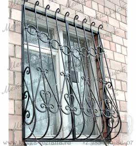 Кованые решетки на окна - эскиз № 40