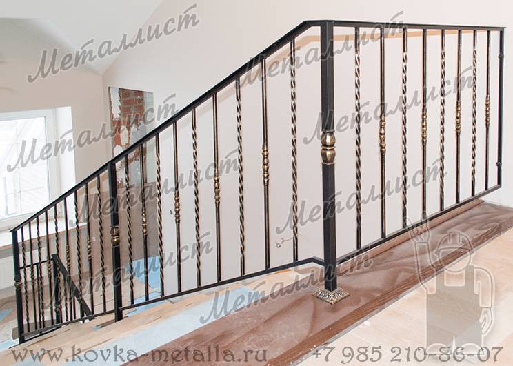 Кованые лестницы - эскиз перил № 203