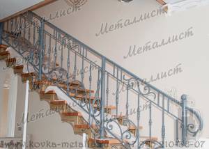 Кованые лестницы - эскиз перил № 209