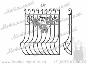 Кованые решетки - эскиз № 257