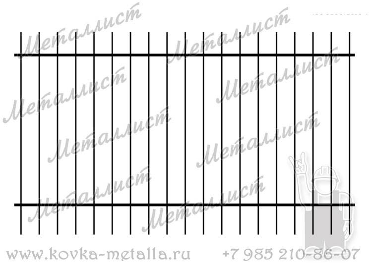 Сварные заборы - эскиз № 1