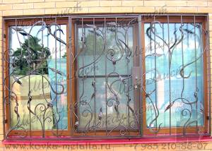 Кованые решетки на окна - эскиз 138