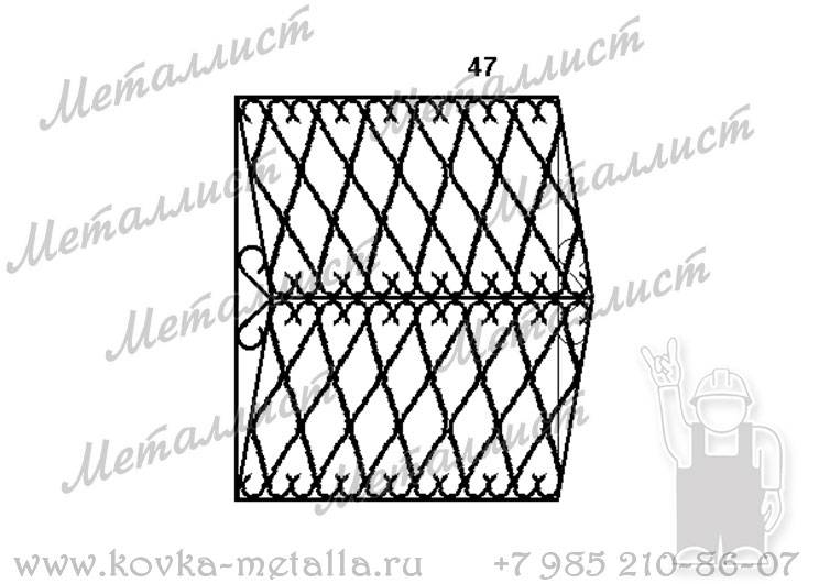 Сварные решетки - эскиз № 047