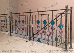 Кованые лестницы - эскиз перил № 233