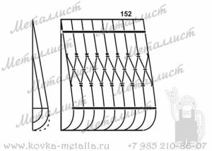 Сварные решетки - эскиз № 152