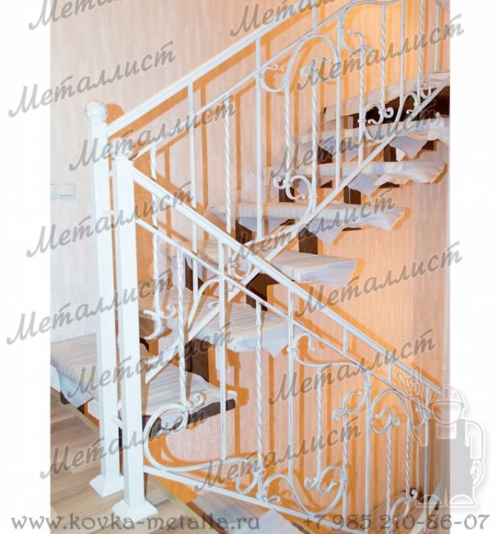 Кованые лестницы - эскиз перил № 20