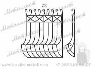 Кованые решетки - эскиз № 260