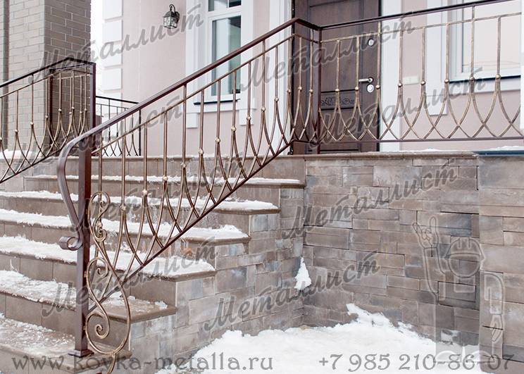 Кованые лестницы - эскиз перил № 283
