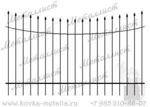 Сварные заборы - эскиз № 5