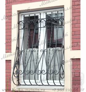 Кованые решетки на окна - эскиз № 142