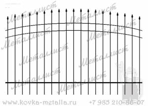 Сварные заборы - эскиз № 6