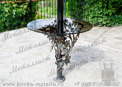 Kovanyj Stol Vinograd Mebal Dlya Sada Moskva