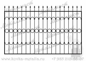 Сварные заборы - эскиз № 8