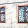 Кованые решетки на окна - эскиз № 87