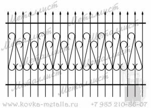 Сварные заборы - эскиз № 10