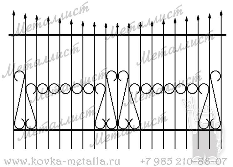 Сварные заборы - эскиз № 11