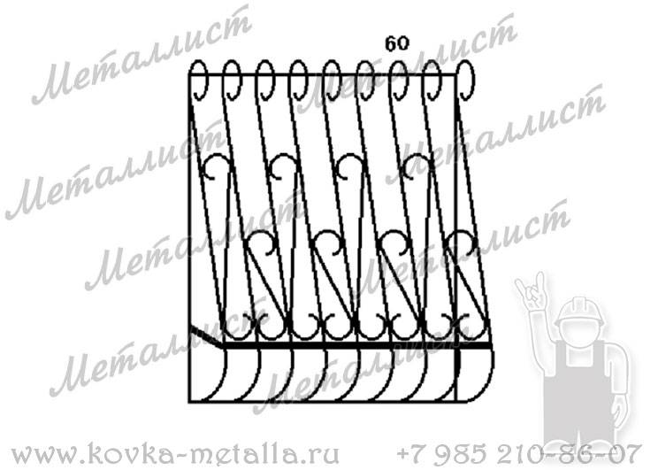 Сварные решетки - эскиз № 060
