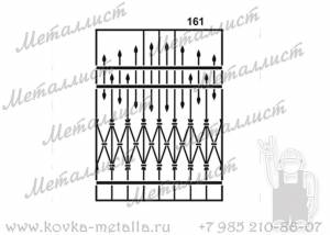 Сварные решетки - эскиз № 161