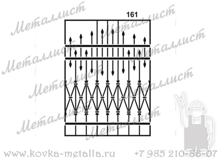 Сварные решетки - эскиз № 161