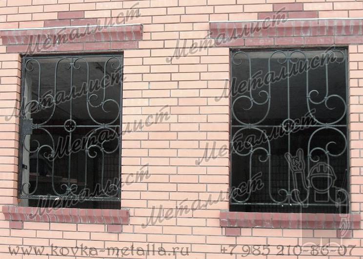 Кованые решетки на окна - эскиз № 55