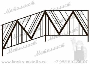 Кованые перила - эскиз № 441