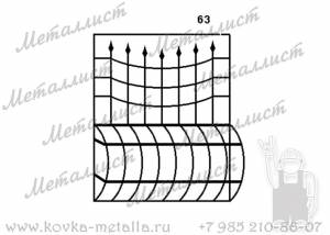 Сварные решетки - эскиз № 063