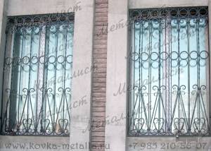 Кованые решетки на окна - эскиз № 19