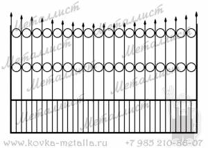 Сварные заборы - эскиз № 15