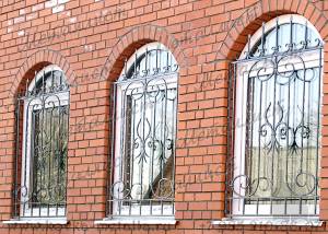 Кованые решетки на окна - эскиз № 17