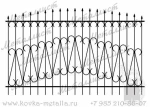 Сварные заборы - эскиз № 16