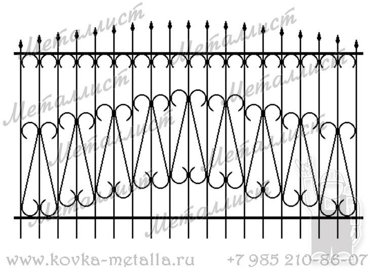 Сварные заборы - эскиз № 16
