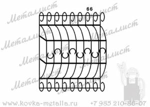 Сварные решетки - эскиз № 066