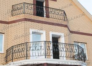 Кованые балконы - эскиз перил № 63