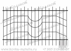 Сварные заборы - эскиз № 18