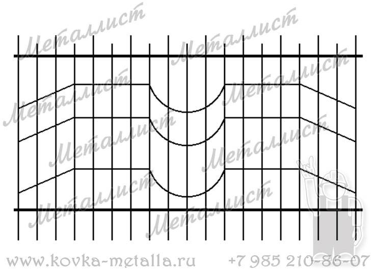 Сварные заборы - эскиз № 18