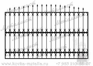 Сварные заборы - эскиз № 20