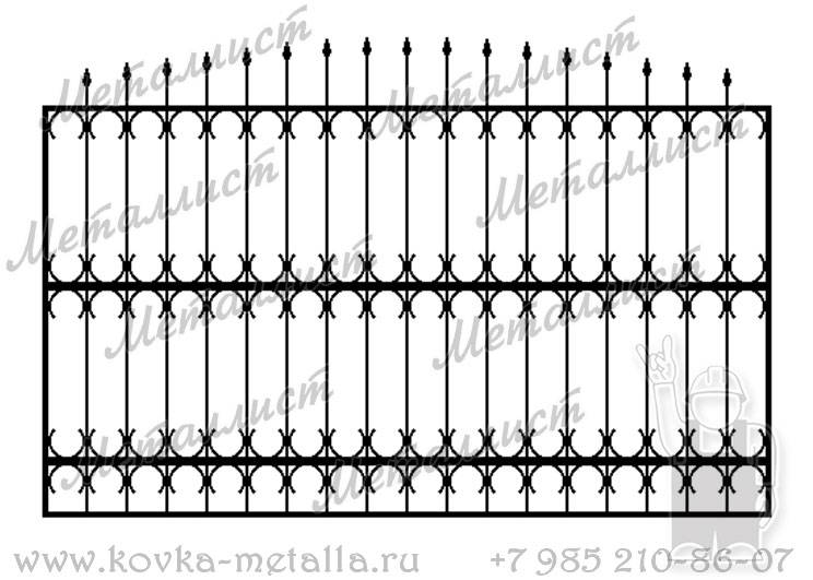 Сварные заборы - эскиз № 20