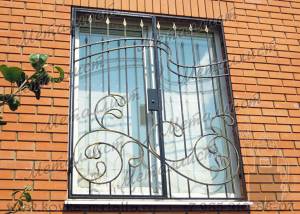 Кованые решетки на окна - эскиз № 208