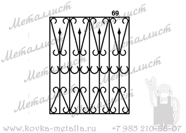 Сварные решетки - эскиз № 069