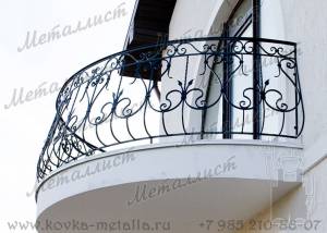 Кованые балконы - эскиз перил № 75