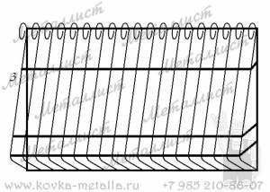Сварные заборы - эскиз № 23