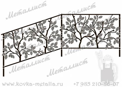 Kovanye Perila Dub Izyashestvo Lomanyh Linij