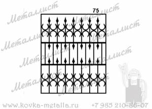 Сварные решетки - эскиз № 075