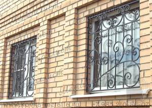 Кованые решетки на окна - эскиз № 10