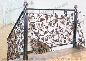 Кованые балконы - эскиз перил № 161