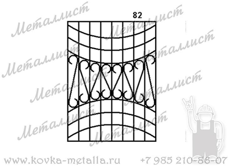Сварные решетки - эскиз № 082