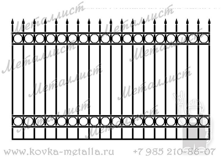 Сварные заборы - эскиз № 33