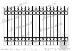 Сварные заборы - эскиз № 34