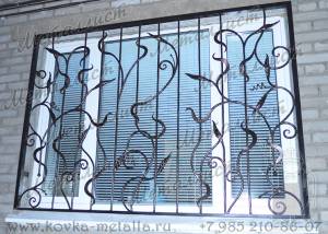 Кованые решетки на окна - эскиз № 138